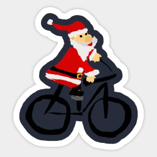 Bicycle Christmas Sticker